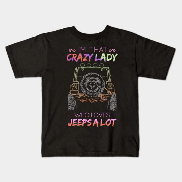 Jeep Mom Crazy Kids T-Shirt by RichyTor